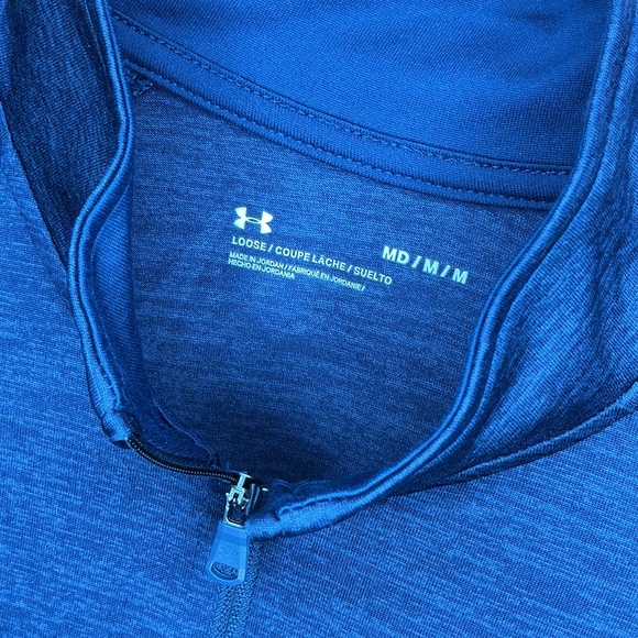 Under armor mens M navy heatgear LS 1/4 zip, NWT, perfect condition - Picture 2 of 6
